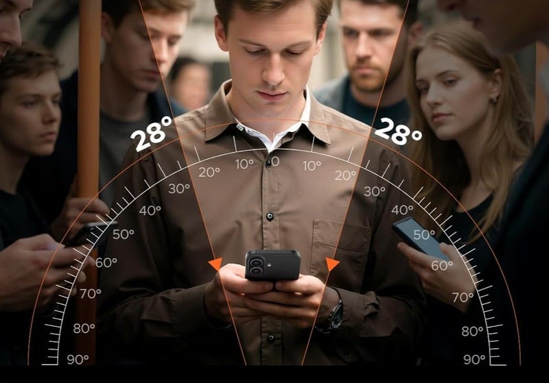 حامي شاشة الخصوصية لجهاز iPhone 16 Pro Max، 6.9 بوصة، متوافق مع Face ID، مقاوم للتجسس، مقاوم للبصمات، خالي من الفقاعات، مناسب مع الجراب، زجاج مقوى 9H، سهل التركيب - Image 3