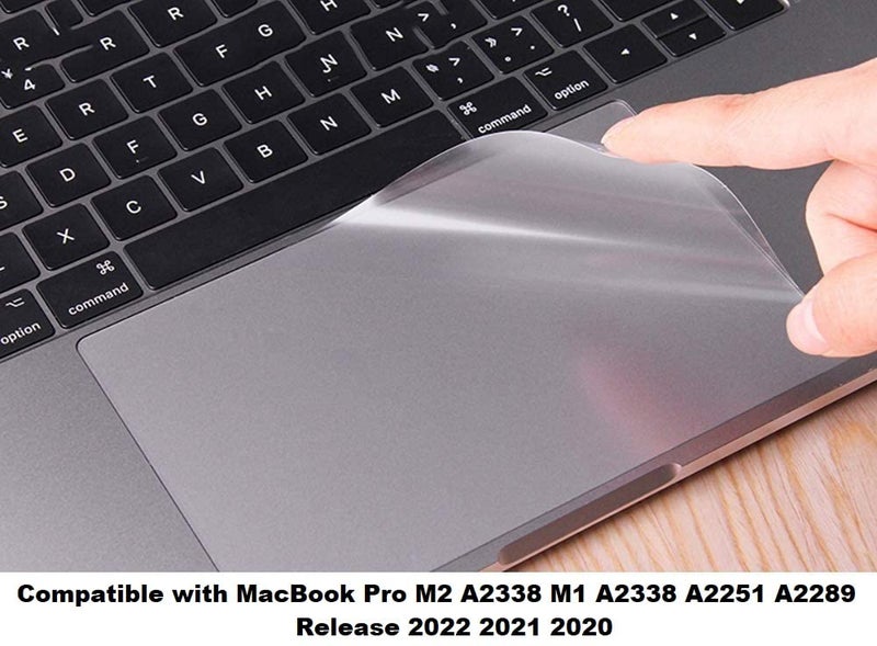 Midkart Smooth Trackpad Protector Cover Compatible With Macbook Pro 13 Inch With Touch Id (Model M2 A2338/M1 A2338/A2251/A2289-Release 2022 2021 2020) Bubble-Free Protector,Matte,Clear - Image 3