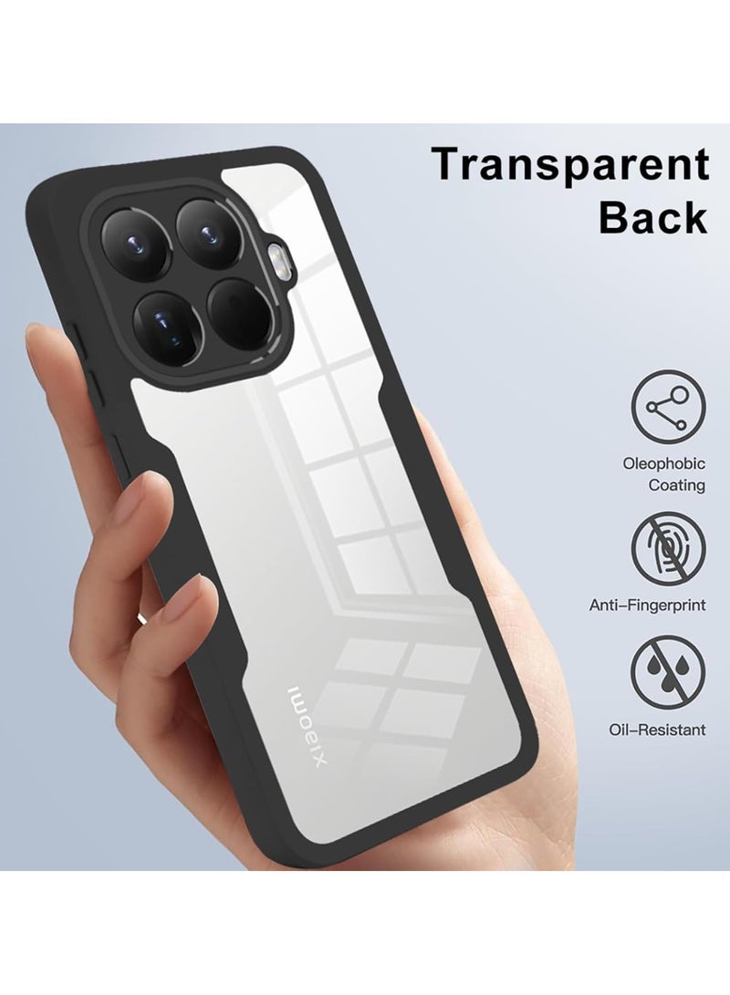عام **غطاء متوافق مع شاومي 15T برو 5G - بحماية 360° عسكرية المضادة للصدمات مع هيكل TPU شفاف وطبقة حماية للشاشة** - Image 5