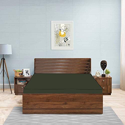 JM Homefurnishings JM Homefurnishings Water dustproof Single Size Mattress Protectors Cover for bed 48x75x6 inches WxLxH military colour  - Image 3