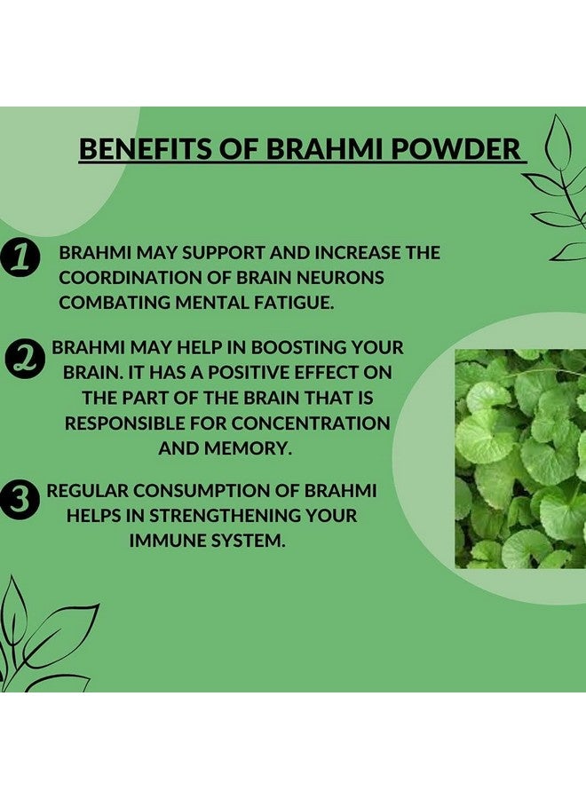 Heilen Biopharm Heilen Biopharm Brahmi Powder For Hair Improvement - 200 g Pack of 1  - Image 4
