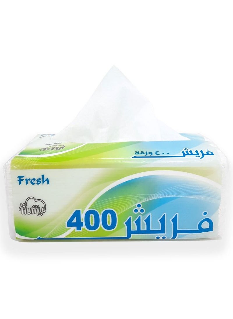 SNH Packing - Fresh Nylon Facial Tissue 400 Sheets Soft Fluffy Tissue With 400 Each With Packing - Pack Of 5 - Image 1
