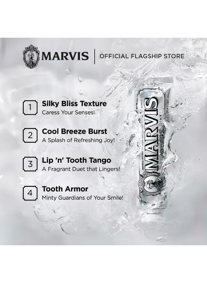 Marvis Whitening Mint Toothpaste - 85ml/4.4 oz Packed with Xylitol for Effective Teeth Whitening and Fresh Breath - Image 3