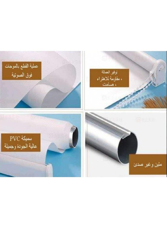 ستارة رمادية داكنة، مانعة للضوء بنسبة 100% ومظلة للشمس، 150 سم × 200 سم - Image 2