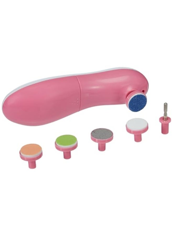 Mini Fun Baby Nail Care Set - Pink | Includes scissors, nail clippers, nail file and tweezers | Safe manicure set for newborns and infants - Image 2