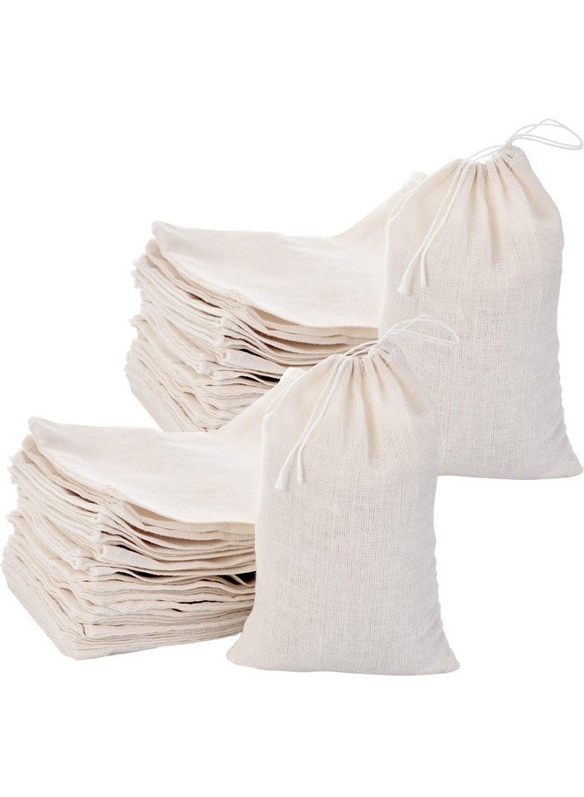 Tatuo 200 Pack Muslin Bags Burlap Drawstring sachet Bags Multipurpose Canvas Linen Pouch for Tea Jewelry Wedding Party Favors Storage - Image 1