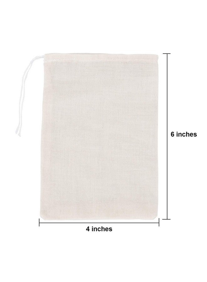 Tatuo 200 Pack Muslin Bags Burlap Drawstring sachet Bags Multipurpose Canvas Linen Pouch for Tea Jewelry Wedding Party Favors Storage - Image 2