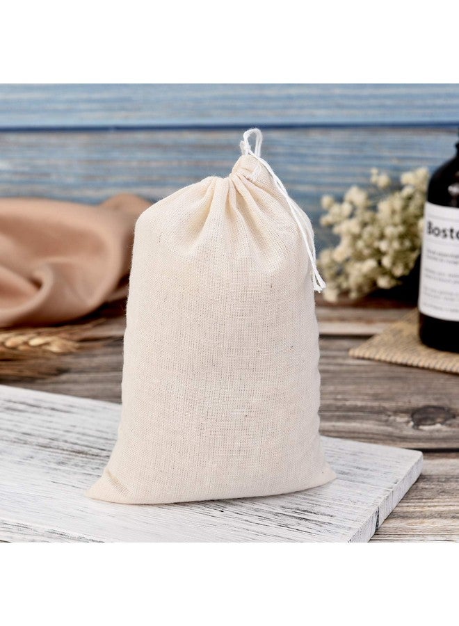 Tatuo 200 Pack Muslin Bags Burlap Drawstring sachet Bags Multipurpose Canvas Linen Pouch for Tea Jewelry Wedding Party Favors Storage - Image 4