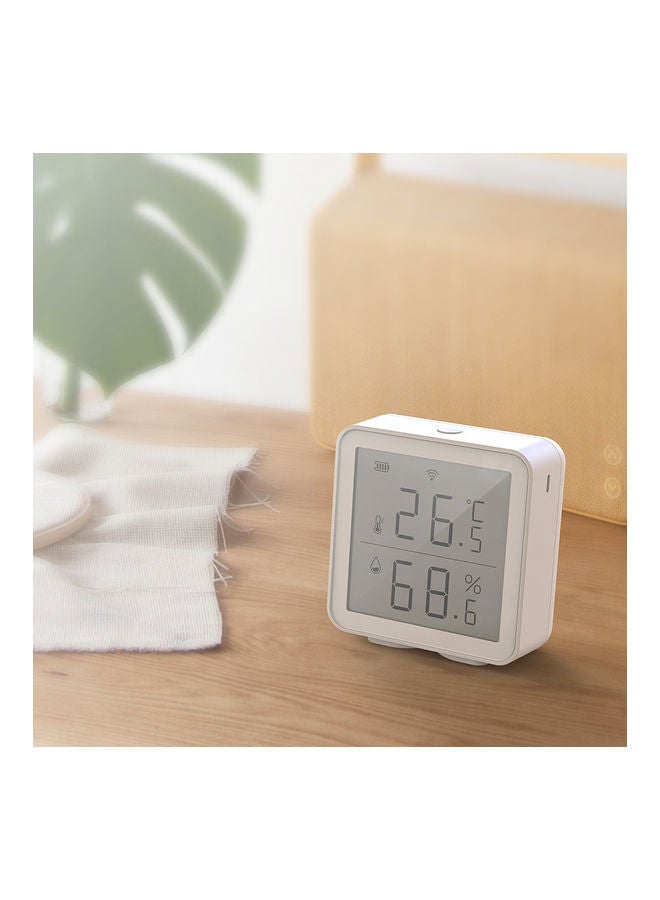NIBEMINENT WiFi Smart Temperature Humidity Sensor White 6.80X5.00X6.80cm - Image 2