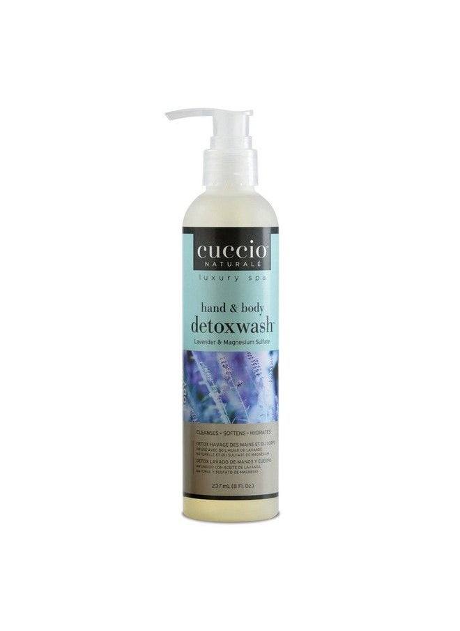 Cuccio Naturale Hand And Body Detoxwash Helps Get Silky Smooth Skin And Leaves It Delecately Scented Exfoliates Cleanses Refreses And Hydrates Lavendar And Magnesium Sulfate 8 Oz  - Image 2