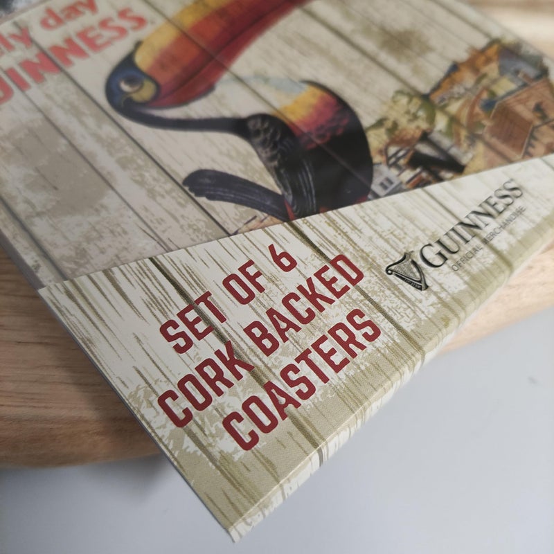GUINNESS Six Guinness Cork Backed Coasters in Storage Box  - Image 5