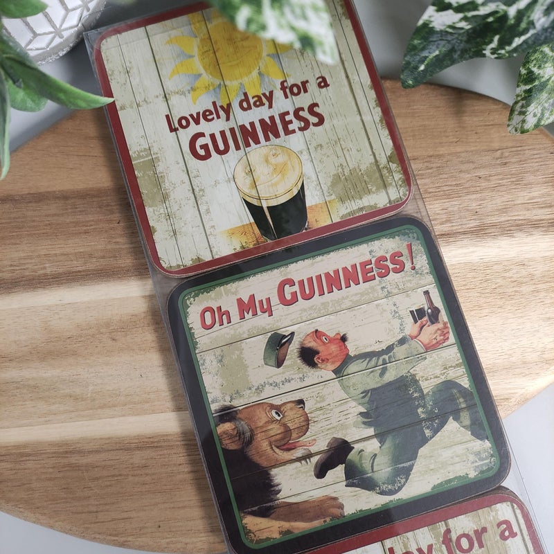 GUINNESS Six Guinness Cork Backed Coasters in Storage Box  - Image 4