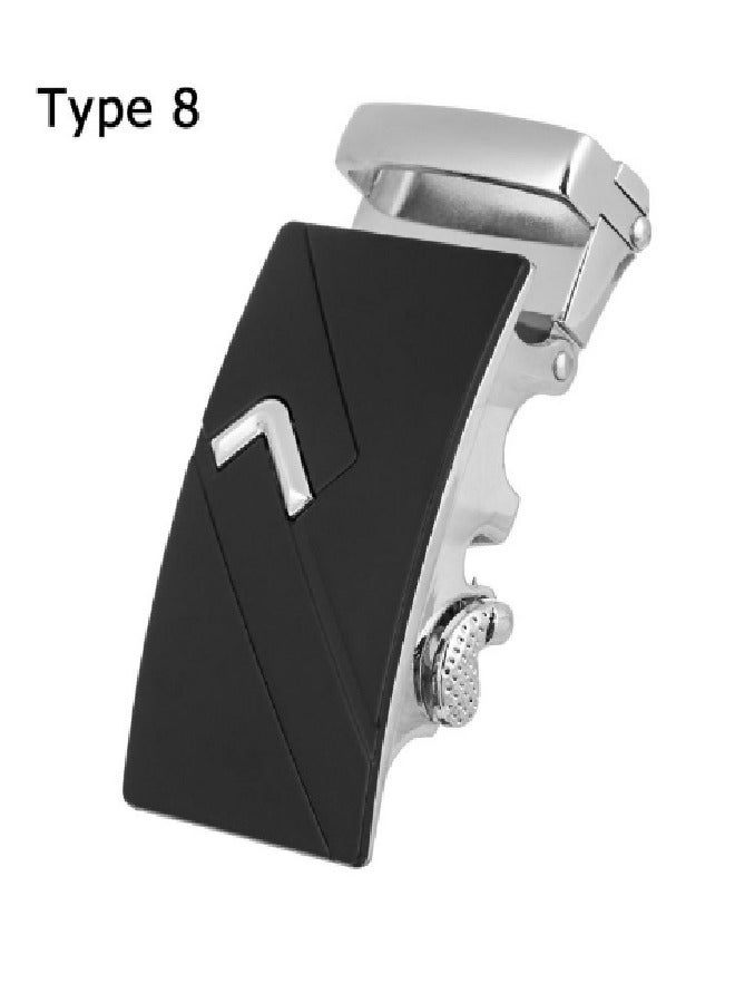 Exquisite men's belt buckle imported, made of high quality durable Metz, snaps on and off with all kinds of irregularities, jacket belt or bad buckle replacement.