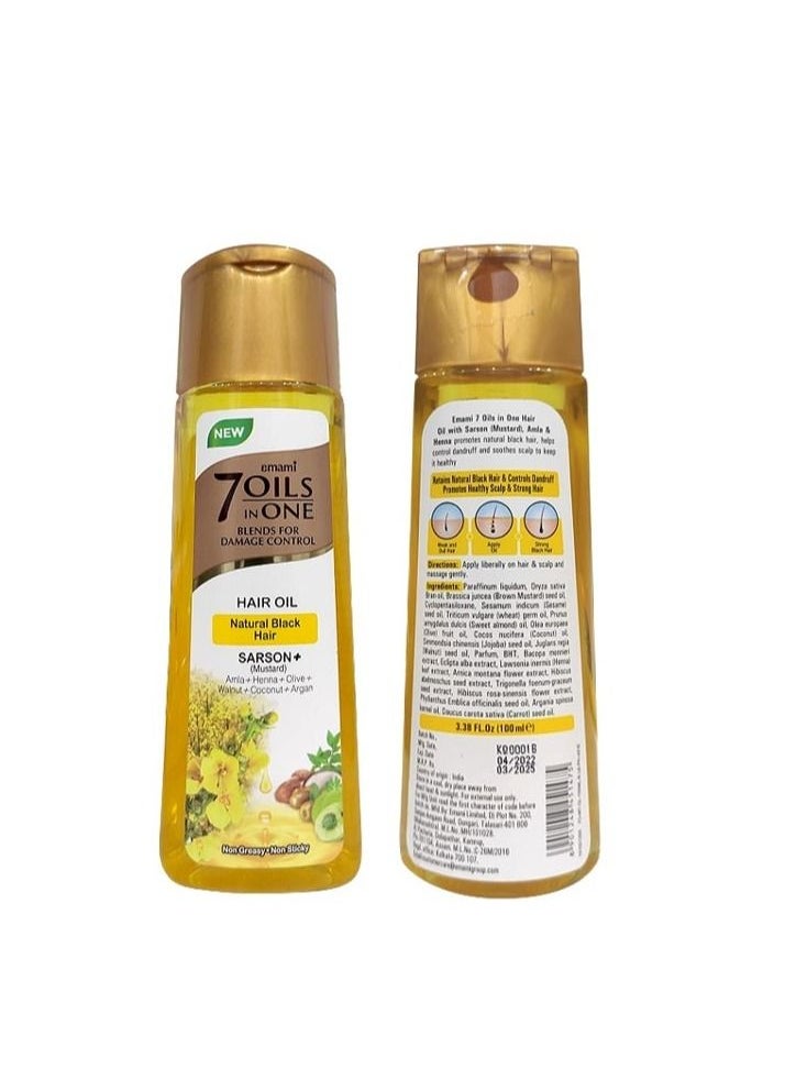 emami Emami	Hair Care Emami 7 in 1 Sarson 100ml  - Image 2