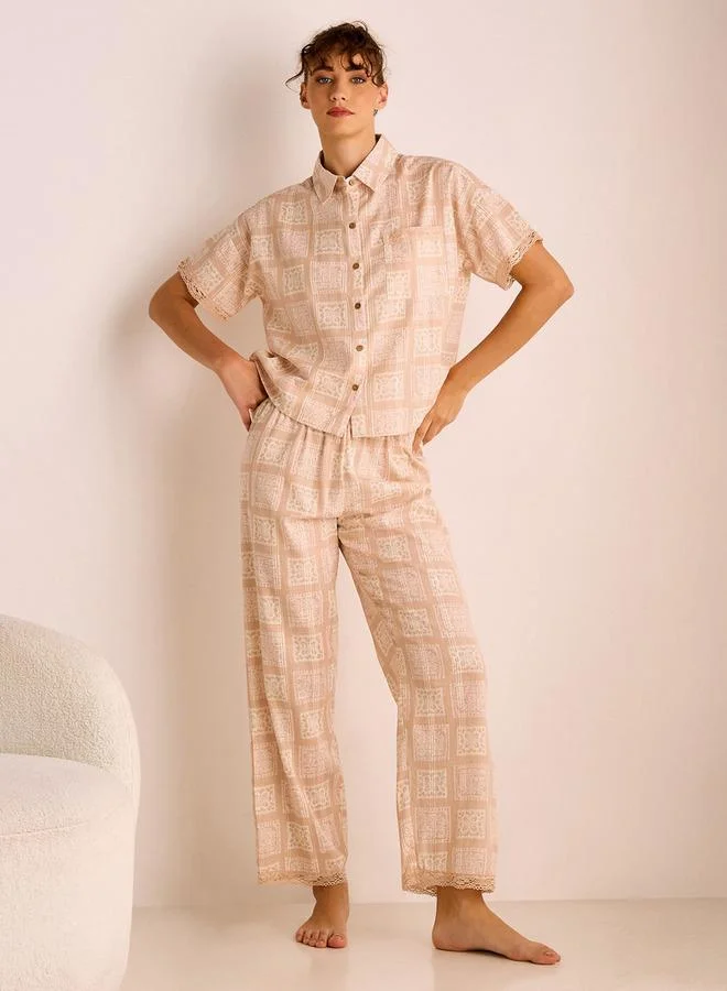 Splash FAV Printed Pyjama Set
