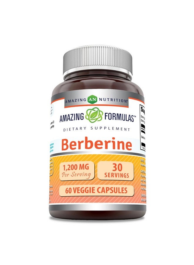 Amazing Nutrition مكمل بيربرين من أمازينغ فورمولا | 1200 ملغ لكل حصة | 60 كبسولة نباتية | غير معدلة وراثيًا | خالية من الغلوتين | مصنوعة في الولايات المتحدة - Image 1