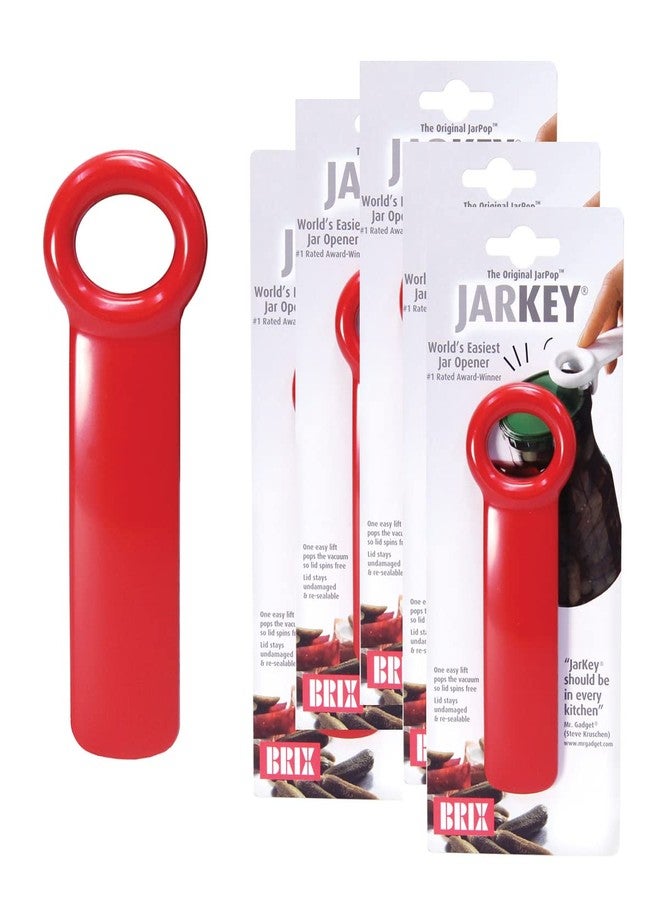 Brix 70712 JarKey Jar Opener - Pack of 6 - Red - Image 2