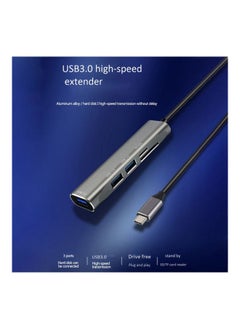 NIBEMINENT T325 5-in-1 USB Hub Silver Gray  - Image 5