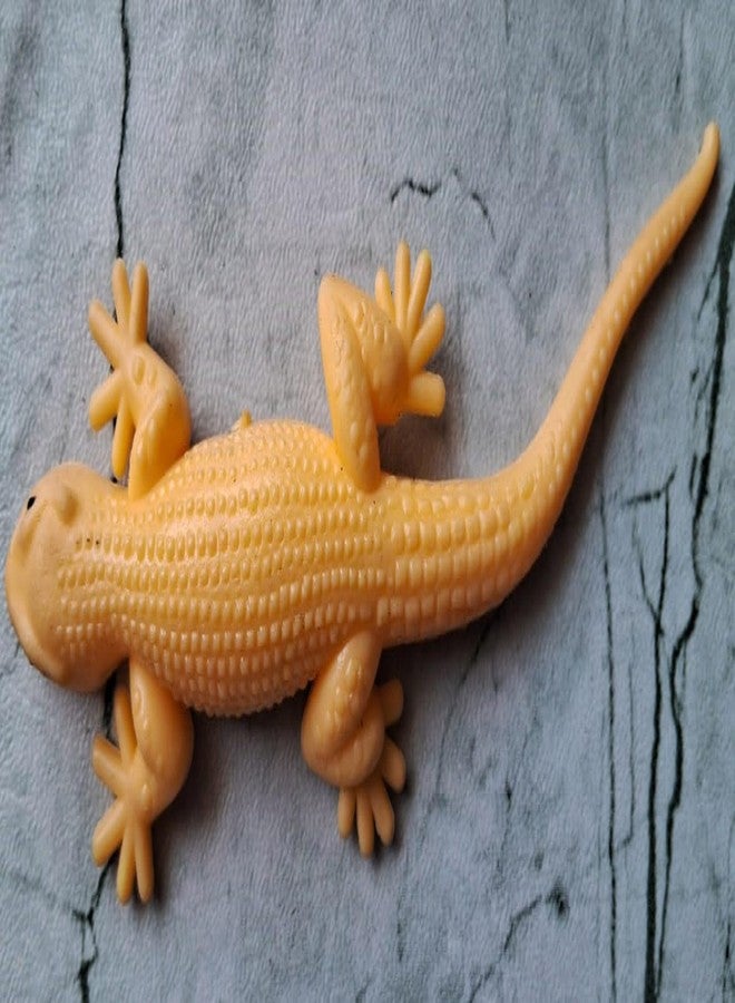 VEDY Rubber Reptile and Creature Toy Combo Pack, Yellow and Brown Lizard, Millipede and Mouse, Realistic Animal Figures, 4 Pieces - Image 3