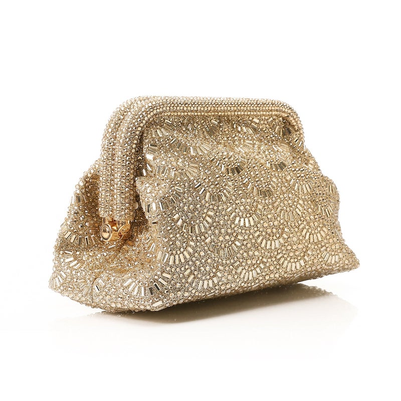 Mr.joe Rhinestone Soiree Clutch - Gold - Image 2