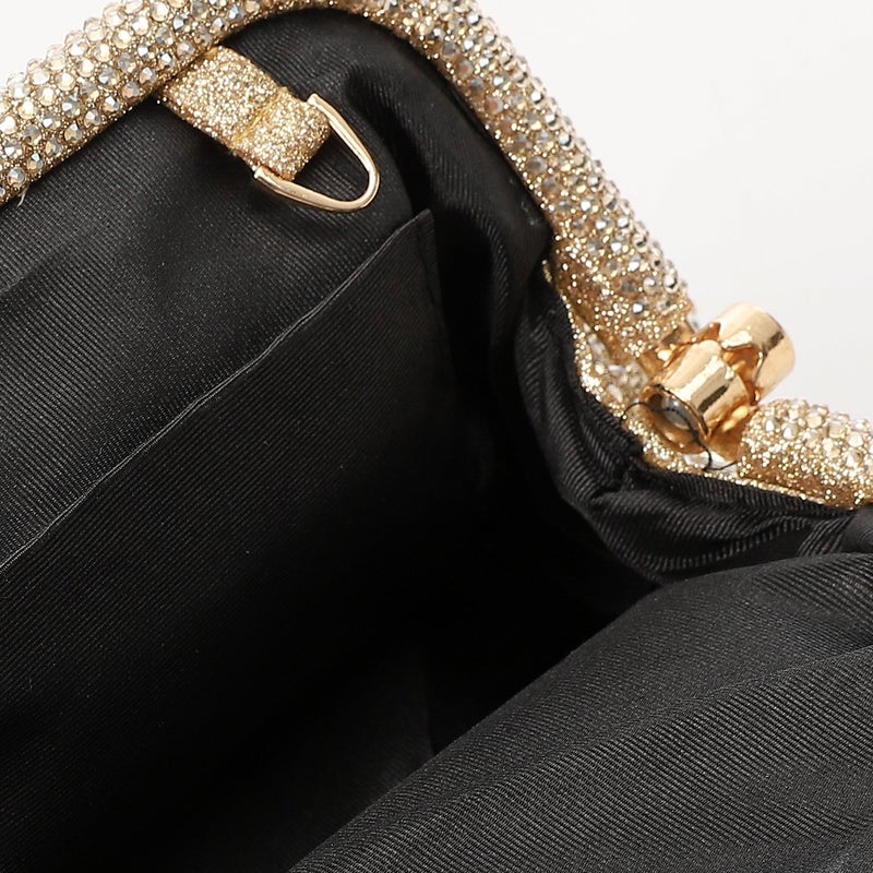 Mr.joe Rhinestone Soiree Clutch - Gold - Image 4