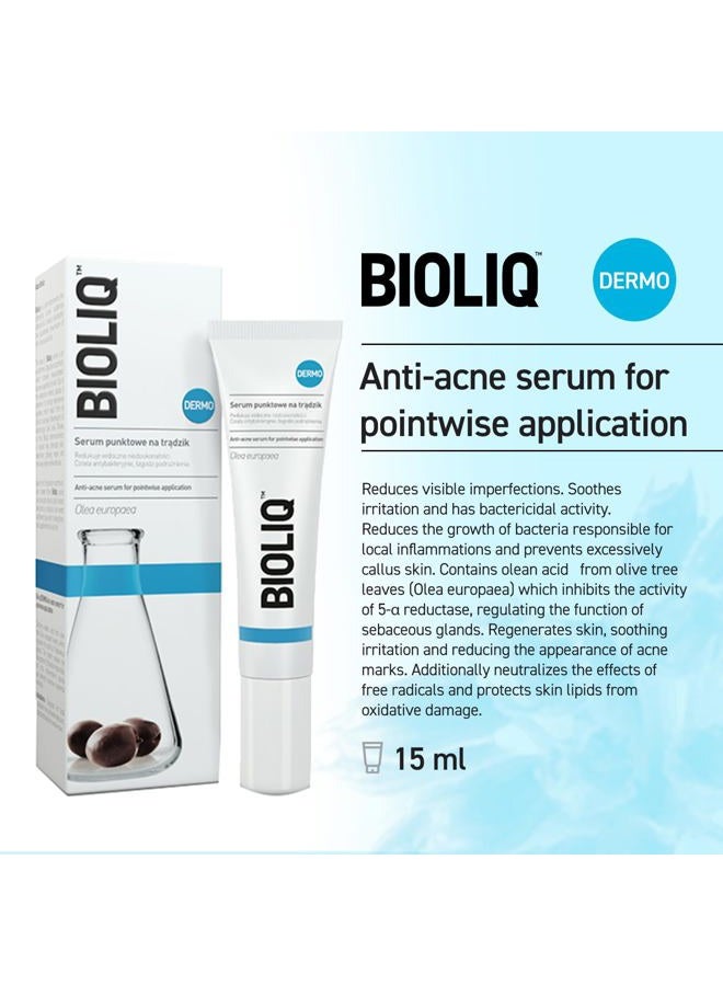 Bioliq Dermo Anti-Acne Spotwise Application Serum - Reduces Imperfections, Soothes Irritation & Regenerates Skin - With Oleanolic Acid from Olive Tree Leaves - Protection from Free Radicals - 15ml - Image 3