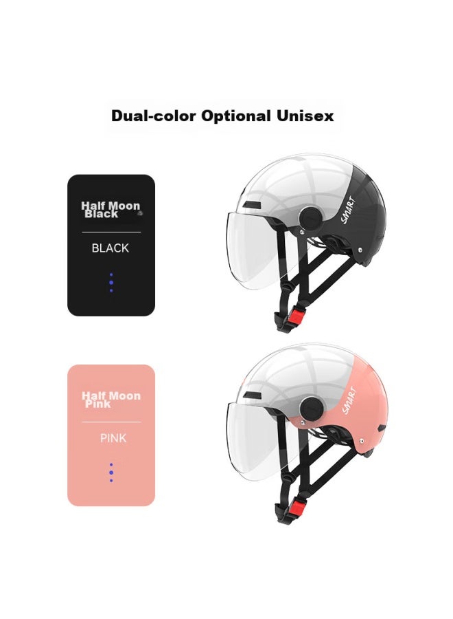 Smart4u Bluetooth Helmet, Electric Scooter And Motorcycle Helmet With Bluetooth Headset, Half Helmet For Adult Men And Women, Eh10b Black - Image 5