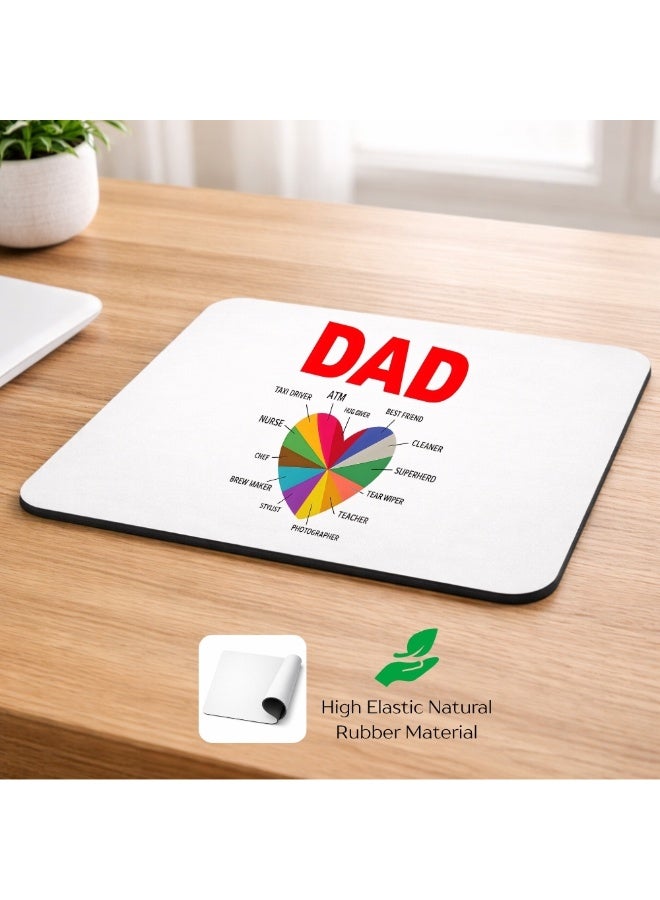 PRINTSHOP4ME Make Dad's Workday More Comfortable With Our Father's Day Mouse Pad - Non-Slip Base And Smooth Surface For Precise Mouse Control - A Thoughtful Gift - Image 5