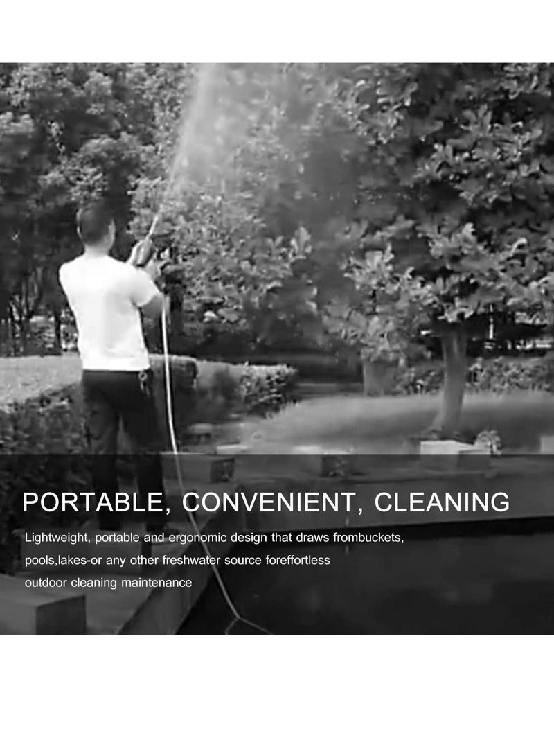 24V Cordless Portable Washer Electric High Pressure Cleaner Machine 200W 30Bar Lithium Handheld Car Cleaning Device With Foam Generator Nozzle Water Pump - Image 5