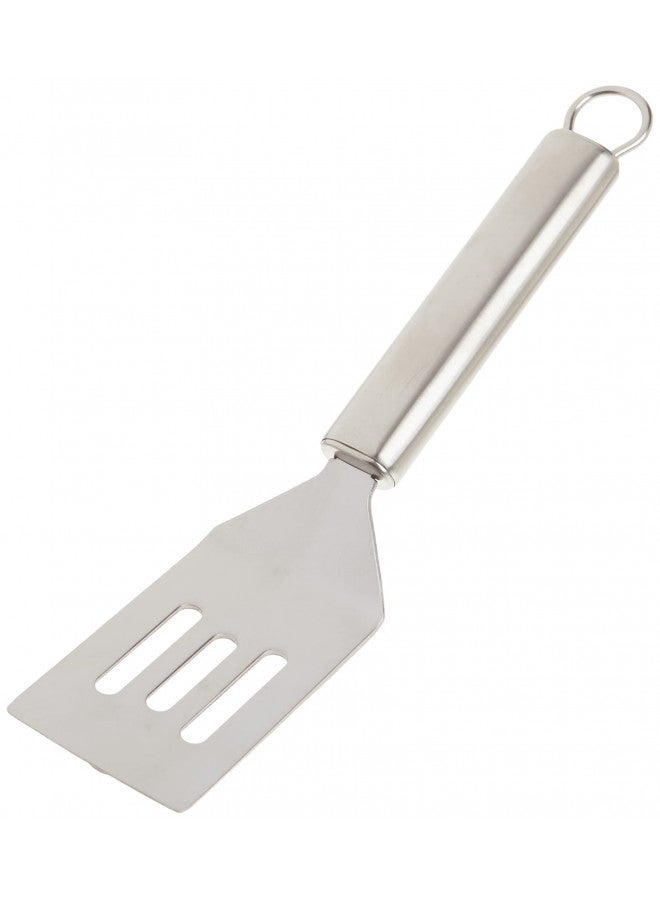Norpro Stainless Steel Short Slotted Turner, 1-Pack, Silver