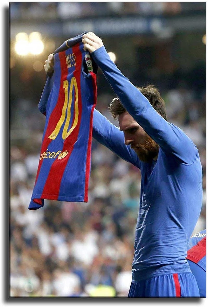 BPA Lionel Messi Soccer Poster Canvas Print - Image 1
