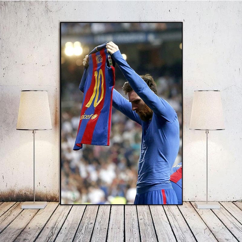 BPA Lionel Messi Soccer Poster Canvas Print - Image 3