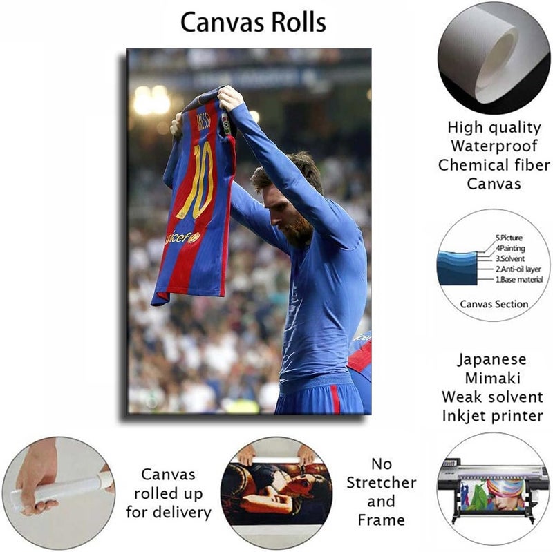 BPA Lionel Messi Soccer Poster Canvas Print - Image 2