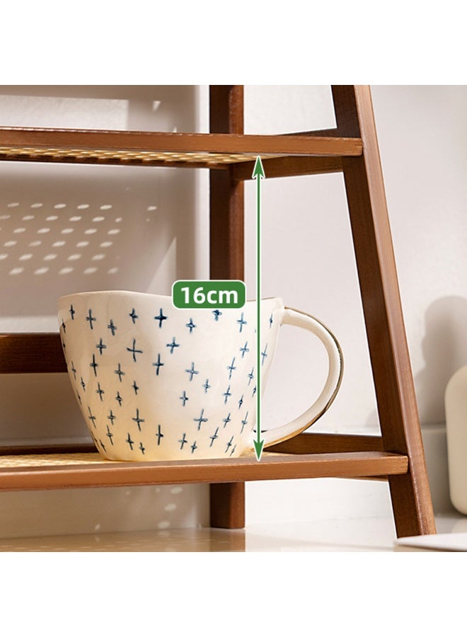 الجدول 2 الطبقة الخشبية كوب القهوة حامل كوب كونترستوب الخمر حامل للمطبخ القهوة بار متعددة الوظائف الرف المضادة للشاي حبوب القهوة التوابل رف تخزين - Image 3