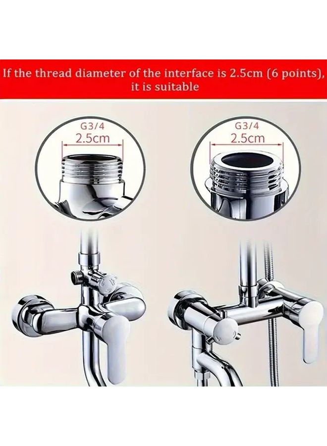 Heavy Duty Stainless Steel Shower Extension Tube Leak Proof 16 Inch Tall Polished Chrome - Image 5