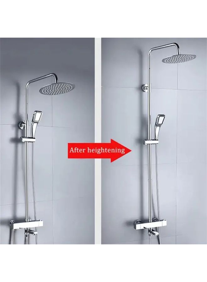 Heavy Duty Stainless Steel Shower Extension Tube Leak Proof 16 Inch Tall Polished Chrome - Image 4