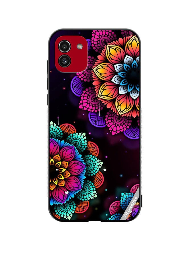 VR CREATIVE Protective Case Cover For Samsung Galaxy A03 Mandala Design Multicolour - Image 1
