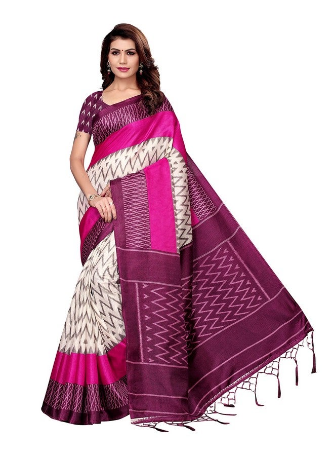 Yashika art silk with blouse piece Saree (SDPL-INSTA_ Wine_ FS) - Image 1