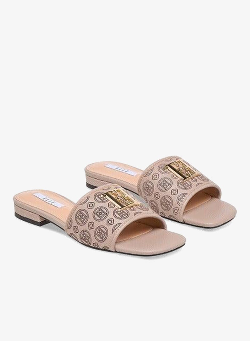 ايل صنادل نسائية مسطحة سهلة الارتداء بتفاصيل مقصوصة بالليزر - Image 3
