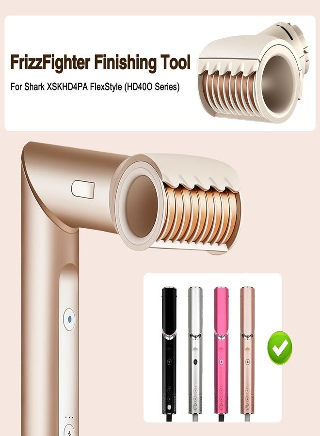 MengTiger FrizzFighter Finishing Tool for Shark XSKHD4PA FlexStyle, Attachment for FlexStyle Styling System, Diffuser & Detangler for Sleek, Frizz-Free Hair | Heat-Free Smoothing Accessory - Image 2