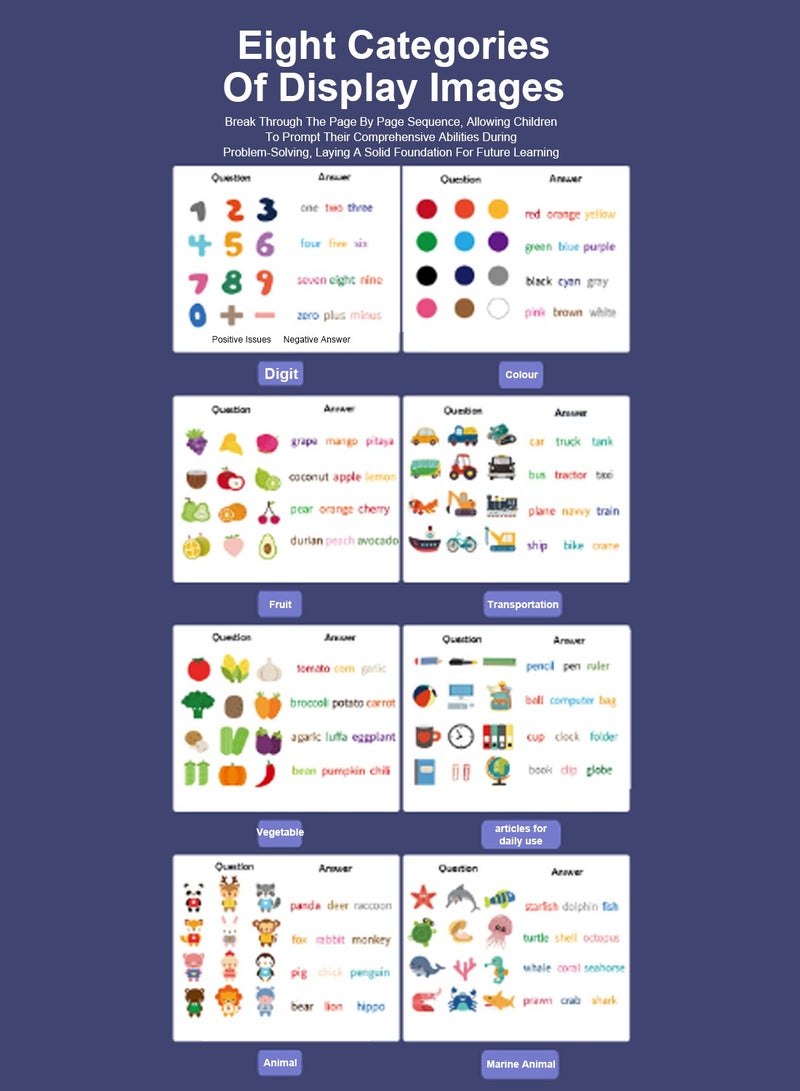 MaBaby لعبة ألغاز الكلمات المغناطيسية على شكل مشبك كتب للتعليم المبكر للأطفال وتعلم اللغة الإنجليزية - Image 5