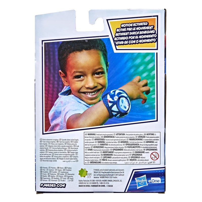 PJMASKS سوار قوة كات بوي من بي جي ماسكس - لعبة ما قبل المدرسة، زي قابل للارتداء مع أضواء وأصوات للأطفال من عمر 3 فما فوق، أزرق، 14 تأثير صوتي مختلف - Image 4