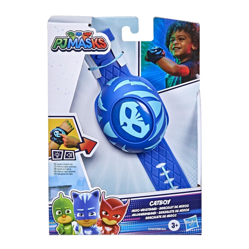 PJMASKS سوار قوة كات بوي من بي جي ماسكس - لعبة ما قبل المدرسة، زي قابل للارتداء مع أضواء وأصوات للأطفال من عمر 3 فما فوق، أزرق، 14 تأثير صوتي مختلف - Image 3
