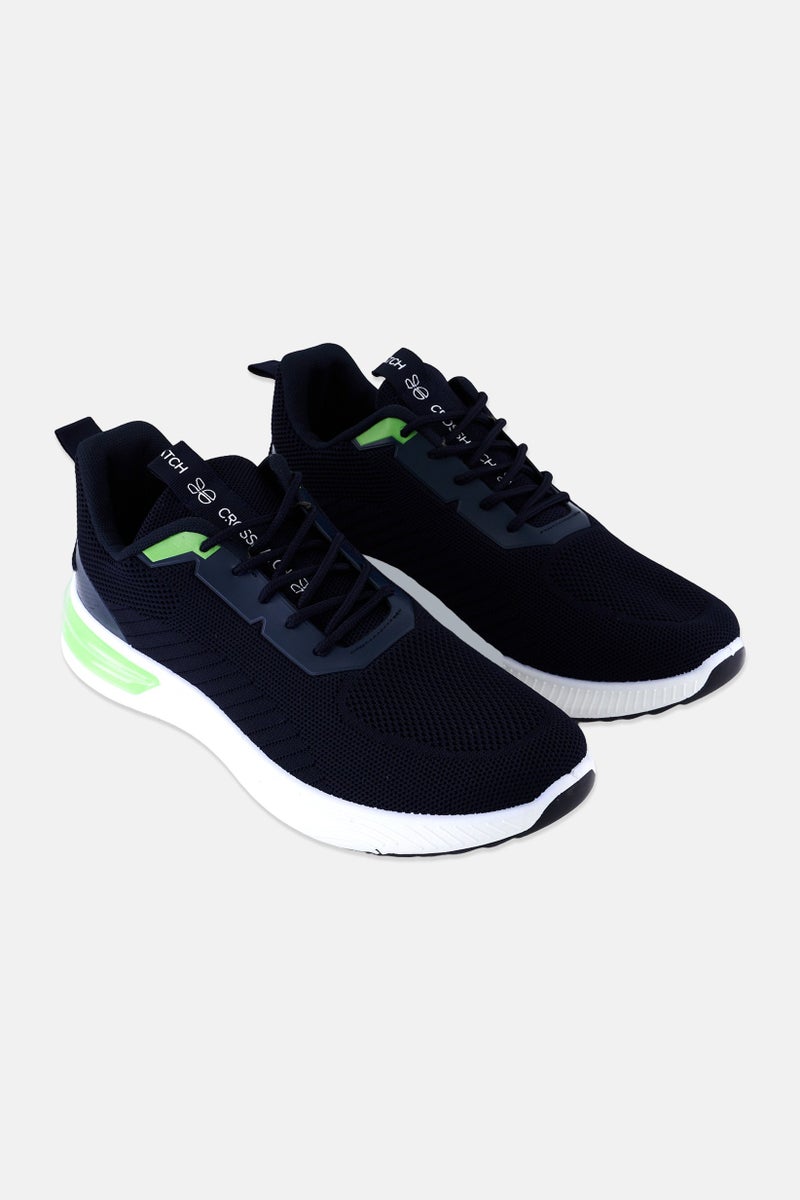 CROSSHATCH Men Nyles Lace Up Training Shoes, Navy - Image 1