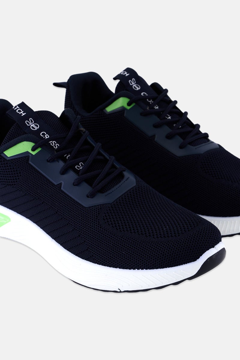 CROSSHATCH Men Nyles Lace Up Training Shoes, Navy - Image 2