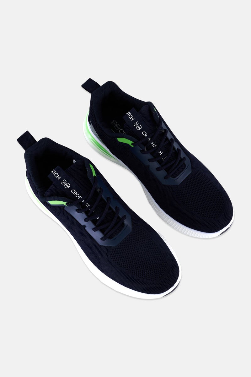 CROSSHATCH Men Nyles Lace Up Training Shoes, Navy - Image 4