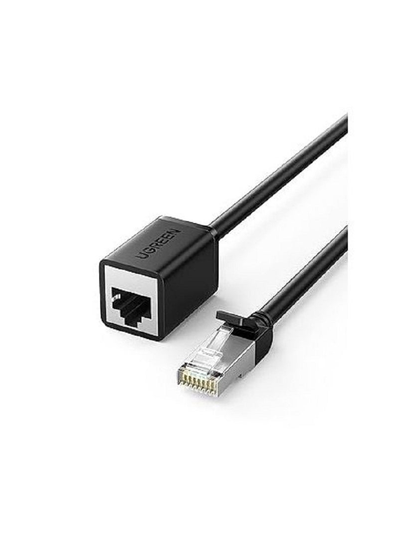 Cat 6 F/UTP Ethernet RJ45 Extension Male/Female Patch Cords 2m (Black)