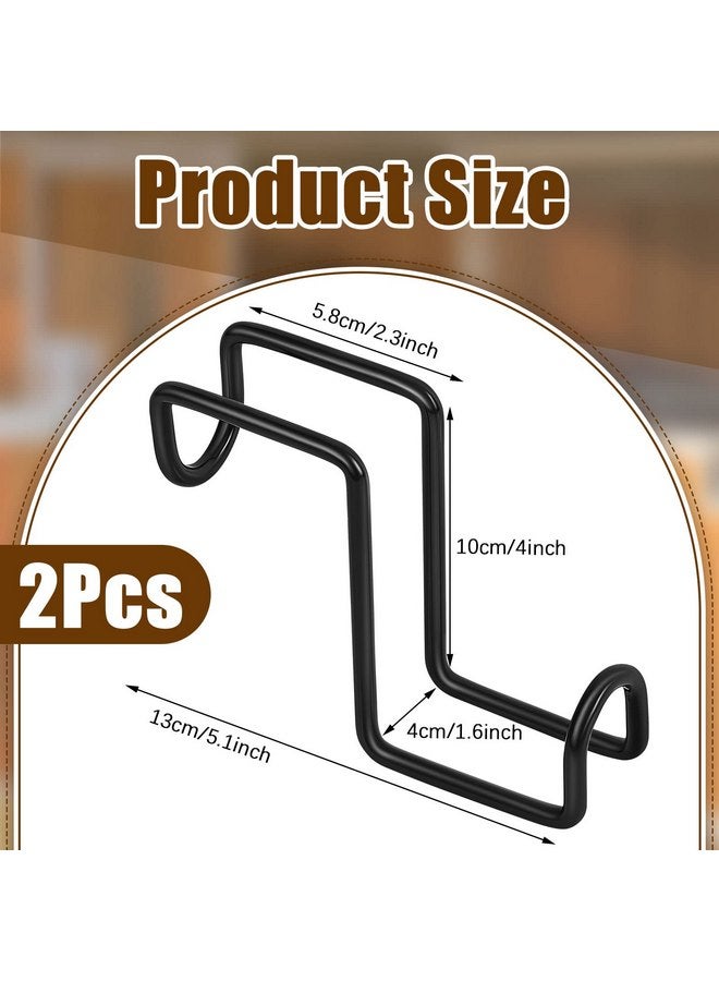 Dunzy 2 Pieces 4 Inch Tack Hook Over Rail Bridle Hooks Heavy Duty Horse Water Bucket Hangers Metal Stall Hooks for Horses Tough Horse Halter Rack for Fishing Saddle Fence Door Holder - Image 2