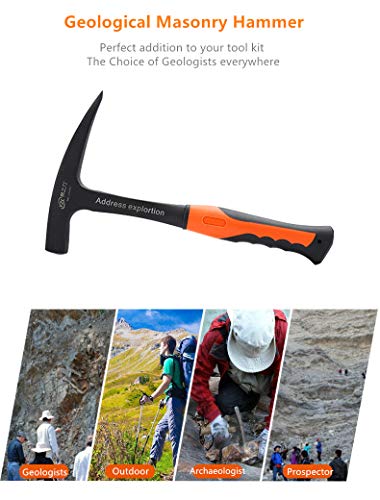 glorousamc Rock Pick - 28 oz Geological Hammer with Pointed Tip-Masonry Hammer-081624 - Image 5