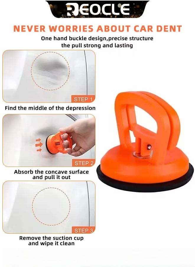 REOCLE Car Dent Puller Remover with Suction Cups Powerful Dent Remover Tools Paintless Dent Repair Kit for Car Body Dent & Glass & Tiles  - Image 4